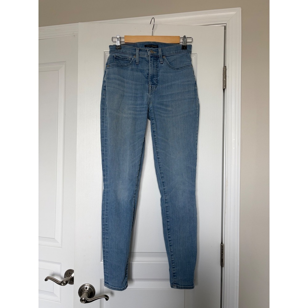 Lucky Brand Bridgette High Rise Skinny Jeans Light Wash Blue Denim 6 28R